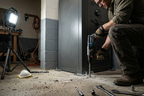 How to Bolt a Safe to a Garage Concrete Floor, Step by Step