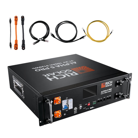 Rich Solar Nova 12K Hybrid Solar Kit | 61.44kWh Lithium Battery Bank