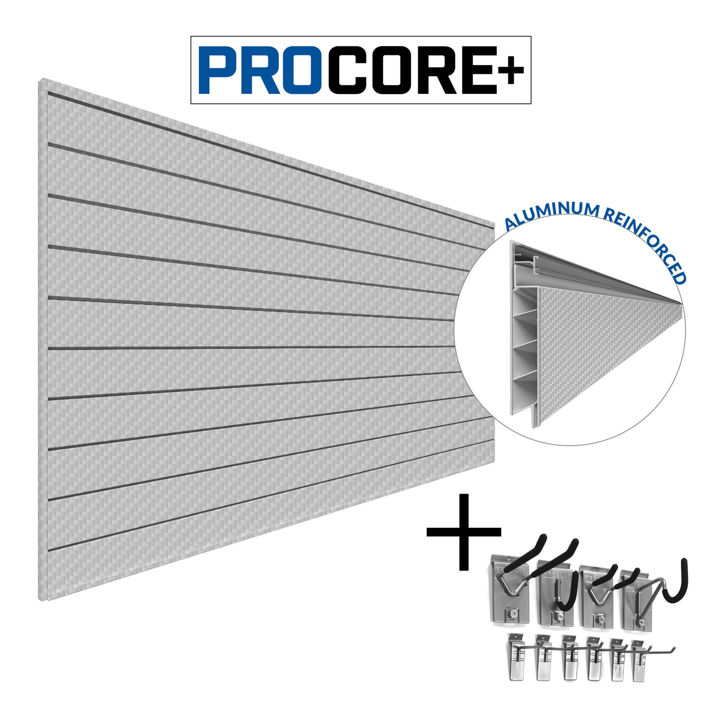 Proslat Slatwall Mini Bundle PROCORE+ Silver Gray Carbon Fiber 37706K