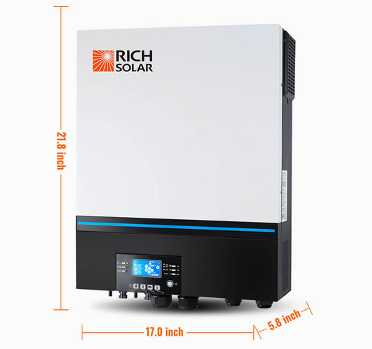 Rich Solar 6560W Complete Off-Grid Hybrid Solar Kit | 6500W 48V Output