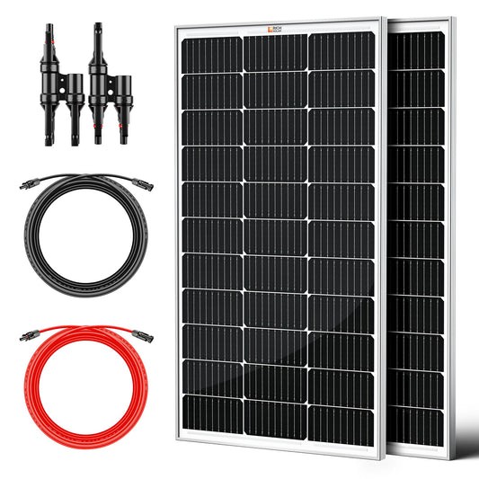 RICH SOLAR 200 Watt Solar Panel Kit for Portable Power Stations & Generators