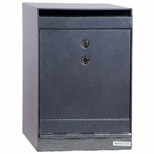Hollon HDS-03K B-Rated Dual Control Key Drop Safe | Compact Depository Safe