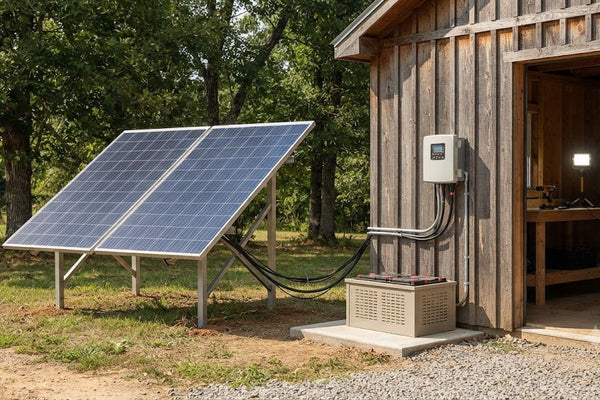 How to Power a Remote Workshop or Shed with a Complete Solar Kit