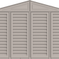Duramax Vinyl Garage 10.5x15.5 w/ Foundation 2 Windows Back Door View 15026