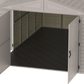 Duramax Vinyl Garage 10.5x15.5 w/ Foundation 2 Windows Floor View 15026