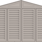 Duramax Vinyl Garage 10.5x26 w/ Foundation 2 Windows Front Door View 15426