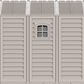 Duramax Vinyl Garage 10.5x20.5 w/ Foundation 2 Windows Upper Details 15226