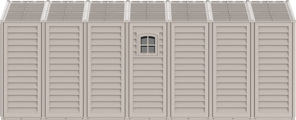 Duramax Vinyl Garage 10.5x20.5 w/ Foundation 2 Windows Upper Details 15226