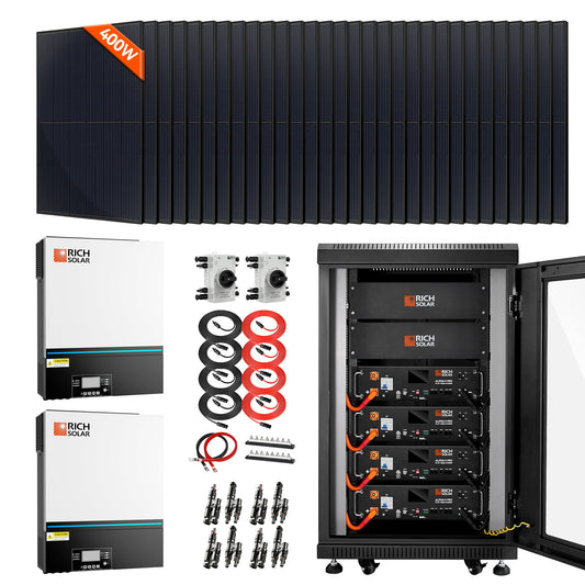 Rich Solar 13,000W 48VDC Complete Off-Grid Solar Kit | 120V/240V Output