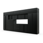 Proslat FusionPlus 16 ft TOOL garage cabinet set with overheads in Black with Black handles and a Powder Coated worktop