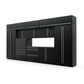 Proslat FusionPlus 16 ft TOOL garage cabinet set with overheads in Black with Silver handles and a Stainless Steel worktop
