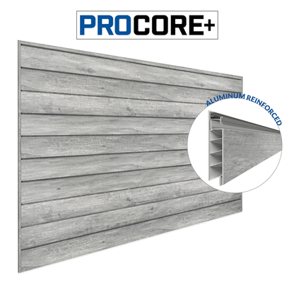 Proslat PROCORE+ Gray Wood PVC Slatwall 87771