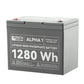 Rich Solar Alpha 1 12V 100Ah LiFePO4 Lithium Battery with Bluetooth & Heat