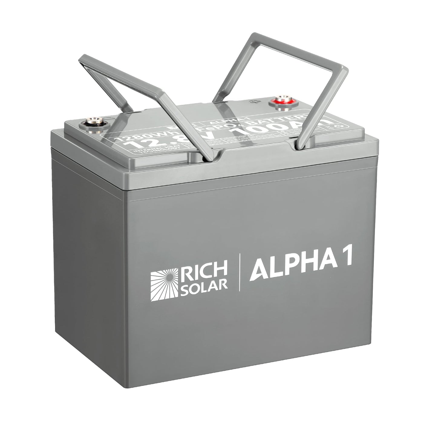 Rich Solar Alpha 1 12V 100Ah LiFePO4 Lithium Battery with Bluetooth & Heat