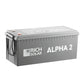 RICH SOLAR Alpha 2 12V 200Ah LiFePO4 Lithium Iron Phosphate Battery (2560Wh)