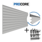 Proslat PROCORE Slatwall Basic Bundle PROCORE Gray 35908K