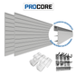 Proslat Slatwall Ultimate Bundle PROCORE Gray 35909K