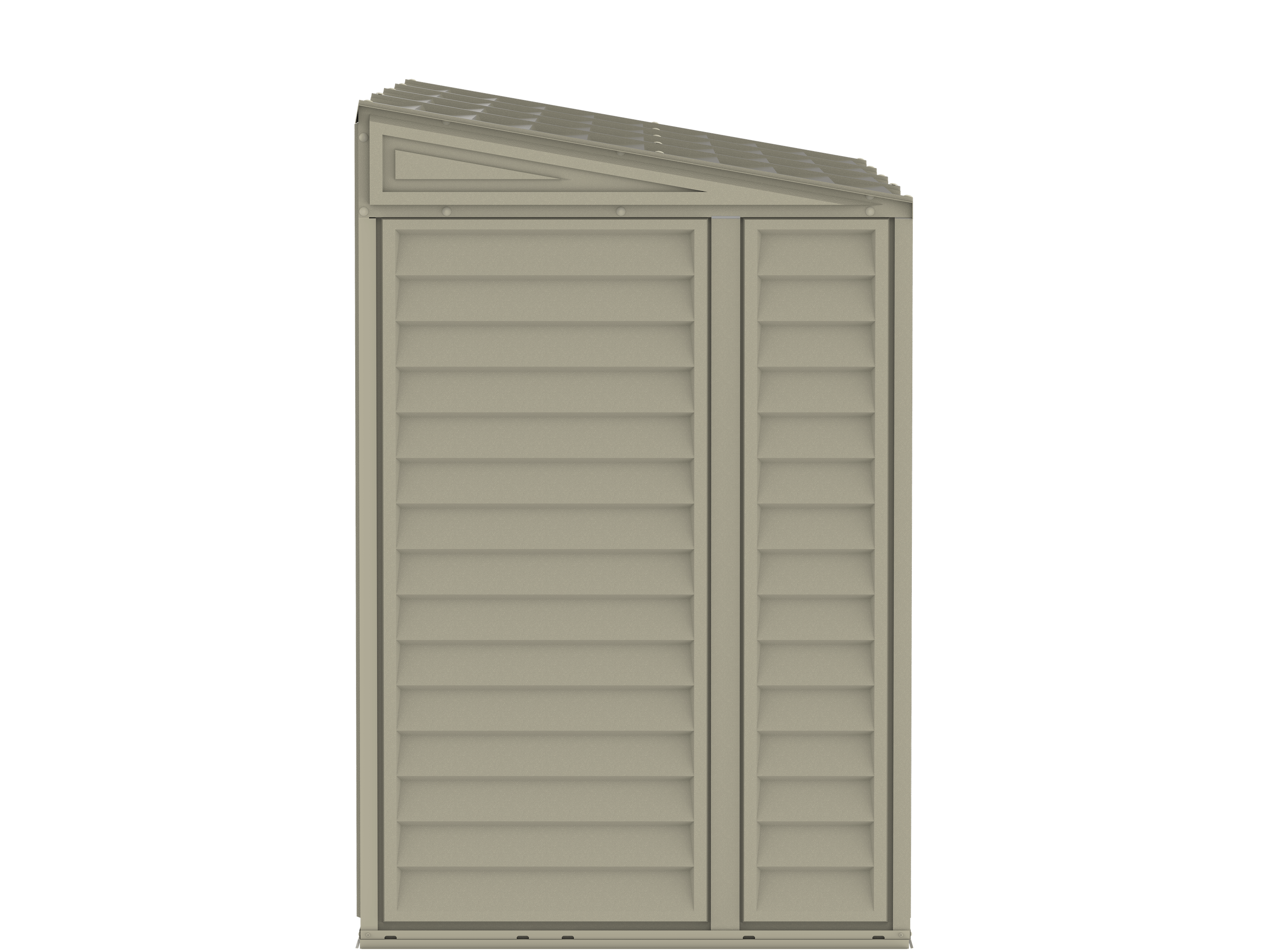 Duramax 4x10 Sidemate Shed w/foundation Back View 06725