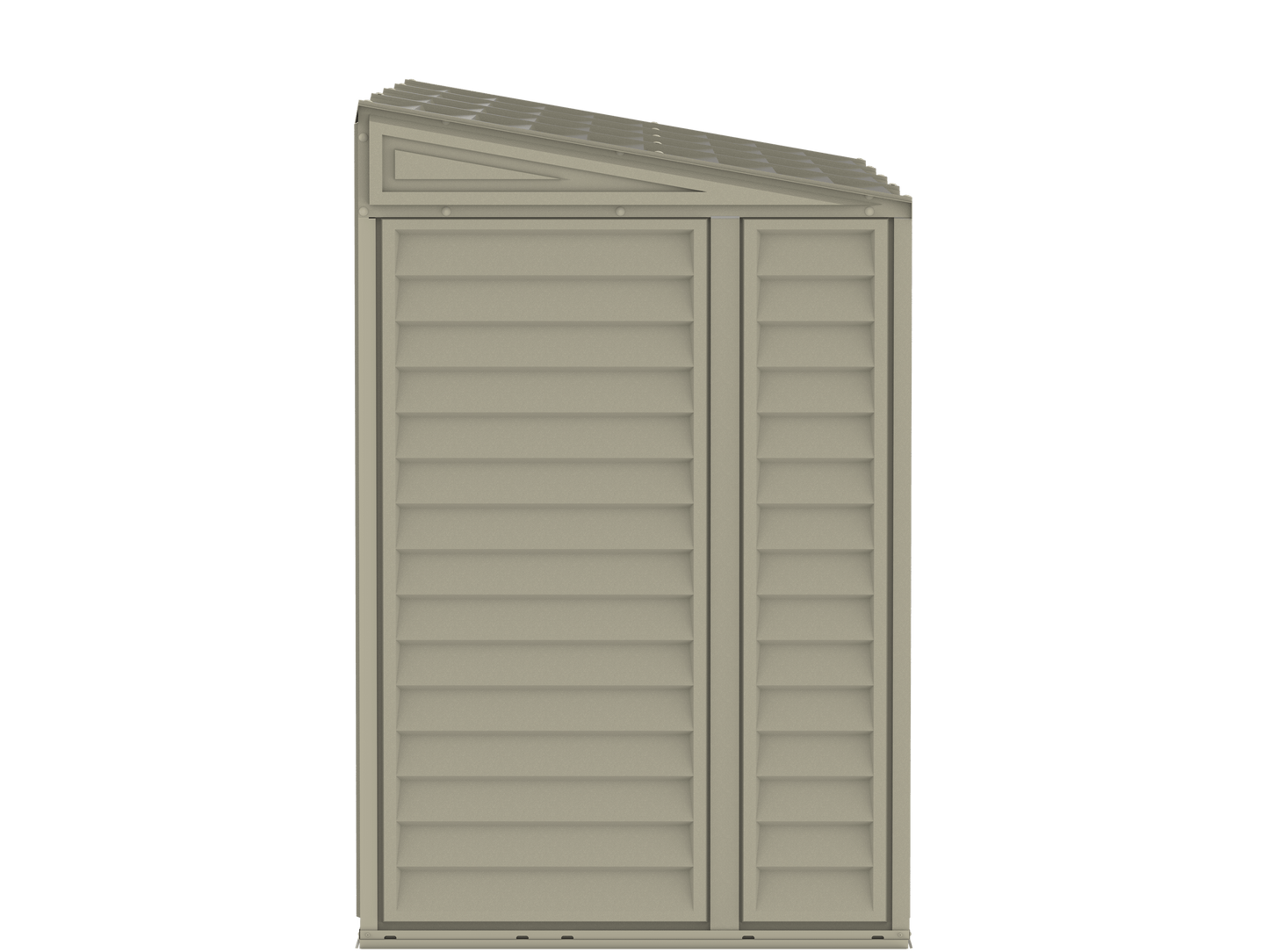 Duramax 4x10 Sidemate Shed w/foundation Back View 06725