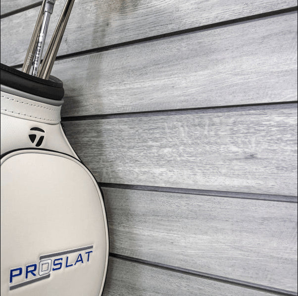 Proslat 8 ft.  x 4 ft. PROCORE+ Gray Wood PVC Slatwall Hanging System – 4 Pack 128 sq ft 87741K