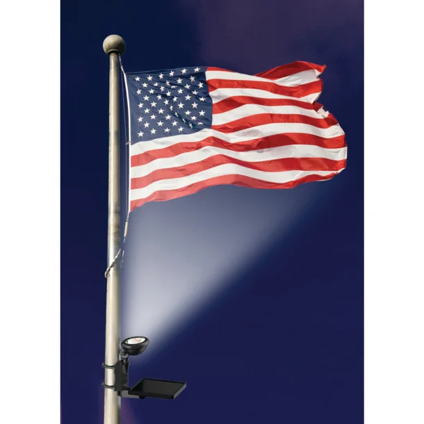 Petra MAXSA Innovations Solar LED Flag Light (Black, Model 40334)