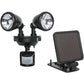 Petra MAXSA Innovations Solar-Powered Dual-Head LED Security Spotlight (Black, Model 44215)