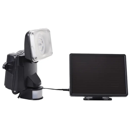 Petra MAXSA Innovations Solar Motion-Activated LED Security Flood Light (Black, Model 44641)