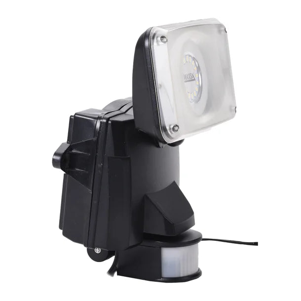 Petra MAXSA Innovations Solar Motion-Activated LED Security Flood Light (Black, Model 44641)