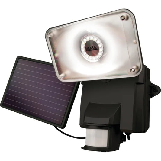 Petra MAXSA Innovations Solar Motion-Activated LED Security Flood Light (Black, Model 44641)