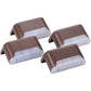 Petra MAXSA Innovations Solar-Powered LED Deck & Step Lights (Brown, 4-Pack, Model 47332)