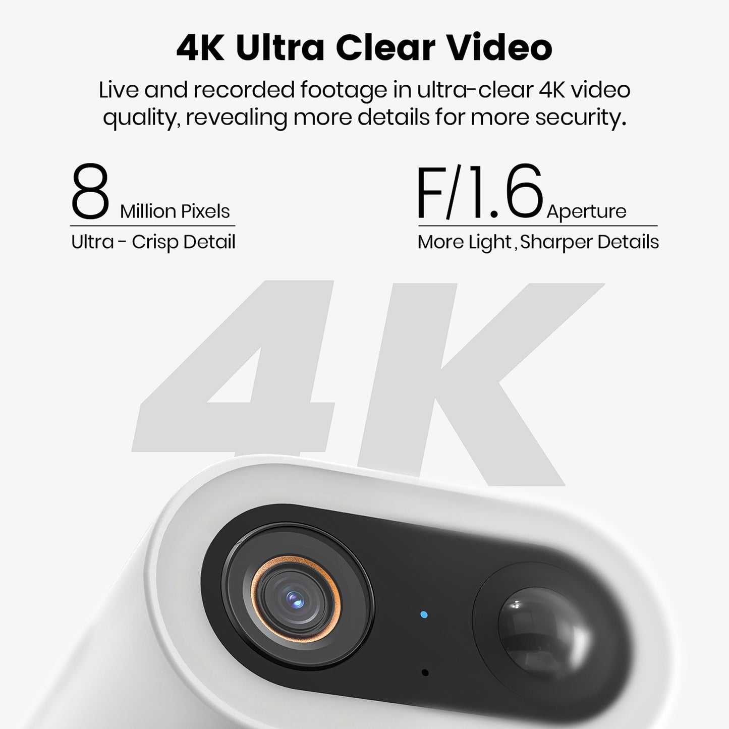 Petra AOSU 4K UHD 8.0MP SolarCam P1 Max Outdoor AI Smart Security Camera (C8S2CA11)