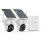 Petra AOSU 2K 3.0MP Dual-Band Outdoor PTZ Solar Security Camera Kit with HomeBase (2-Pack, C9C3CA11)