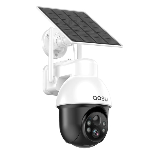 Petra AOSU 2K 3.0MP Outdoor PTZ Solar Security Camera with Auto-Tracking & 2-Way Talk (C9L2BA11)