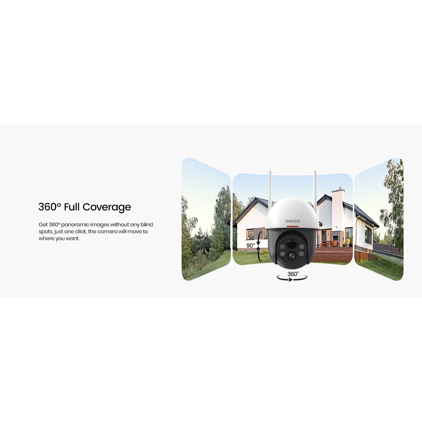 Petra AOSU 2K 3.0MP Outdoor PTZ Solar Security Camera with Auto-Tracking & 2-Way Talk (C9L2BA11)