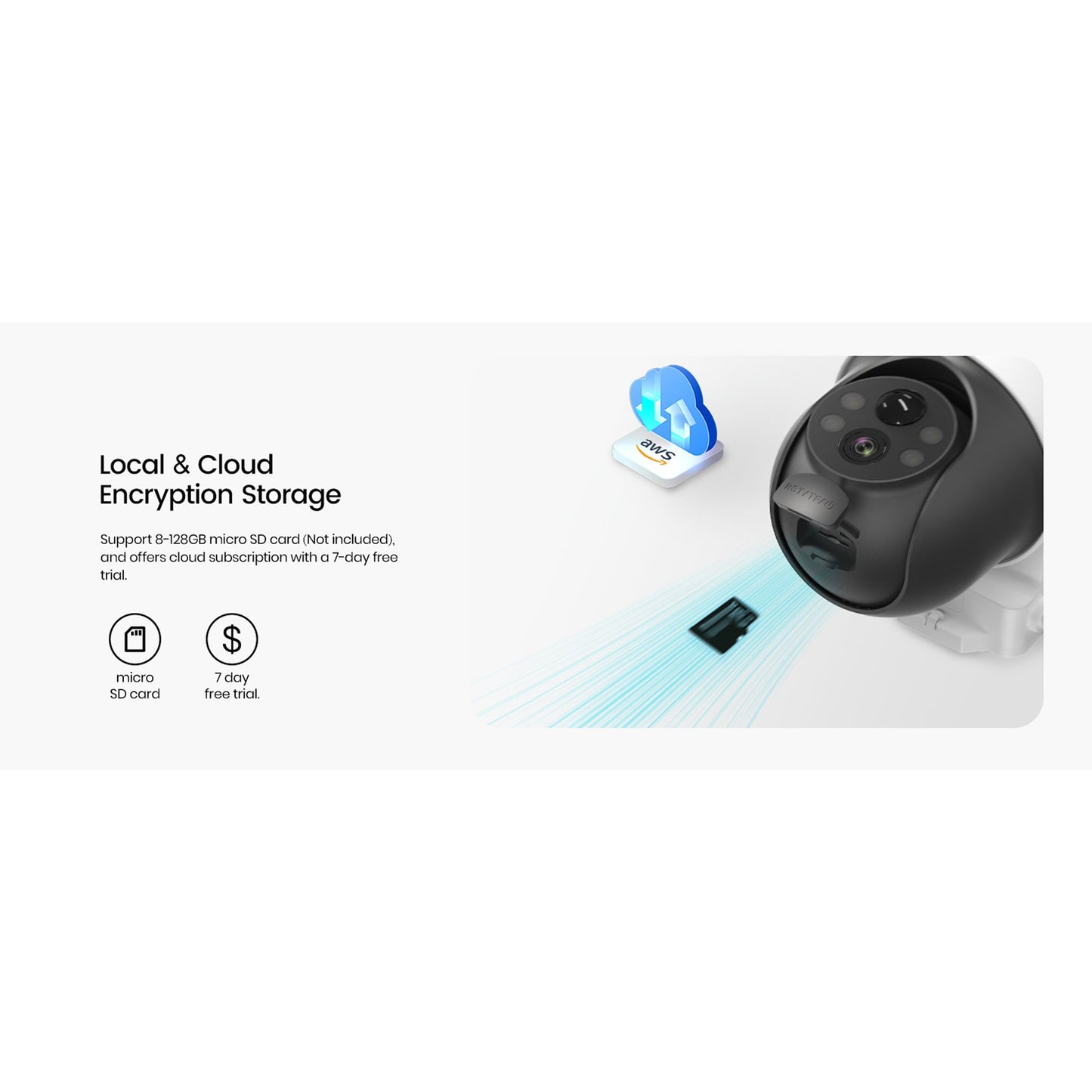 Petra AOSU 2K 3.0MP Outdoor PTZ Solar Security Camera with Auto-Tracking & 2-Way Talk (C9L2BA11)