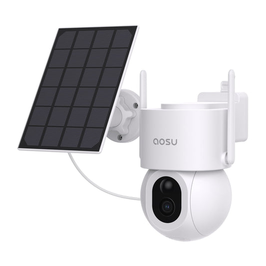 Petra AOSU 3K 5.0 MP Wireless Outdoor Solar Security Camera with Panoramic PTZ & AI Auto-Tracking (Model C9S2CH11)
