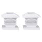 Petra MAXSA Innovations Mission-Style Solar Post Cap & Deck Railing Lights (2-Pack, White)