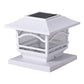 Petra MAXSA Innovations Mission-Style Solar Post Cap & Deck Railing Lights (2-Pack, White)