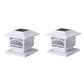 Petra MAXSA Innovations Mission-Style Solar Post Cap & Deck Railing Lights (2-Pack, White)