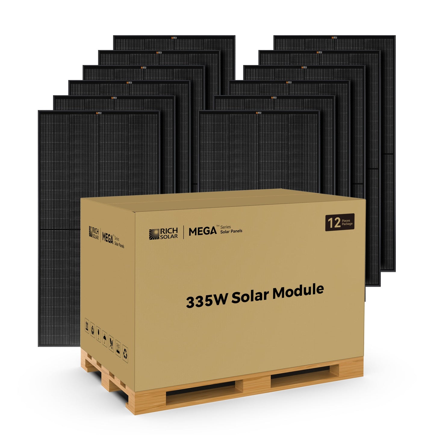 RICH SOLAR MEGA 335W 24V Monocrystalline Solar Panel (TopCon)