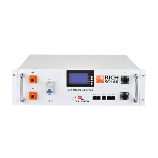 RICH SOLAR Alpha 5 48V 100Ah LiFePO4 Server Rack Battery | 4.8kWh