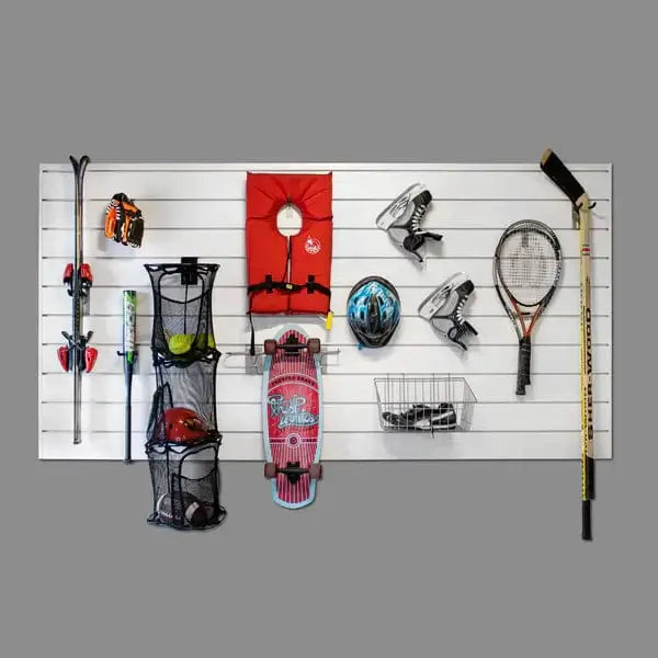 Proslat 8 ft. x 4 ft. PROCORE PVC Garage Slatwall System White – 3 Pack 96 sq ft 87732K