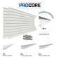 Proslat 8 ft. x 4 ft. PROCORE PVC Wall-Mounted Organizer White – 4 Pack 128 sq ft 87742K