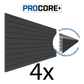 Proslat PROCORE+ Carbon Fiber PVC Slatwall 4 pack 87754K