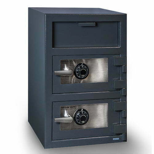 Hollon FDD-3020CC B-Rated Double Door Depository Safe with Dual S&G Combination Dial Locks