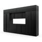 Proslat FusionPlus 13 ft MAX cabinet set with overheads in Black with Black handles and a Powder Coated worktop