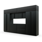 Proslat FusionPlus 13 ft TOOL garage cabinet set with overheads in Black with Black handles and a Powder Coated worktop