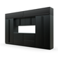 Proslat FusionPlus 13 ft TOOL garage cabinet set with overheads in Black with Black handles and a Stainless Steel worktop