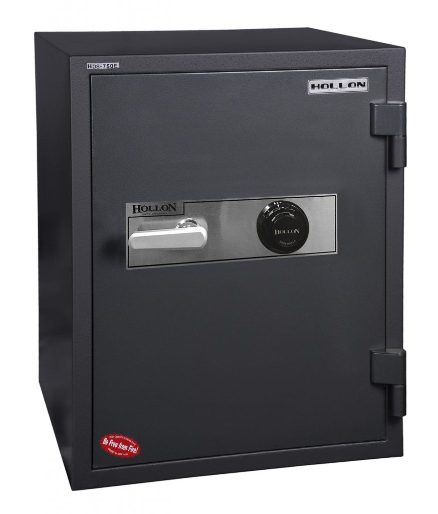 Hollon HDS-750C 1-Hour Fireproof Data Media Safe | Combination Dial Lock