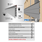 Proslat 8 ft. x 4 ft. PROCORE+ Silver Gray Carbon Fiber Garage Slatwall System – 2 Pack 64 sq ft 87727K